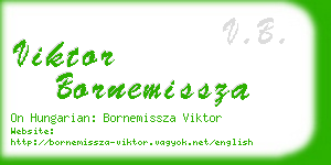 viktor bornemissza business card